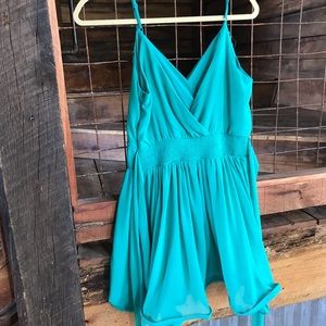 Teal blue summer time dress